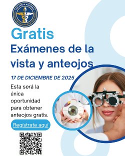 Examen de la vista y anteojos gratis el 17 de diciembre
